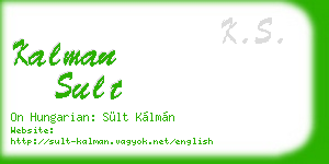 kalman sult business card